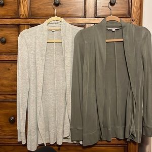 Bundle of 2 Loft Open Cardigans. Size XS. EUC! Super soft
